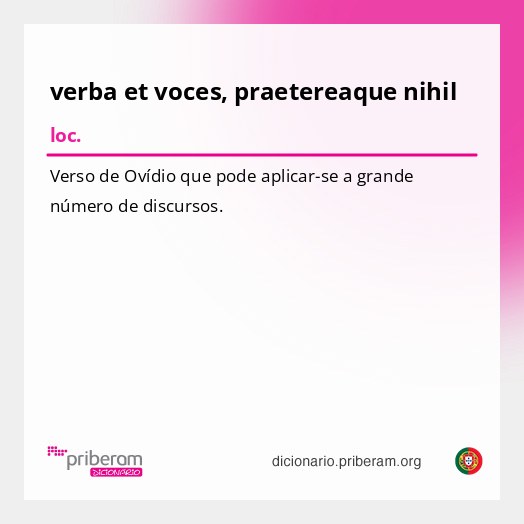 Significado de verba et voces, praetereaque nihil